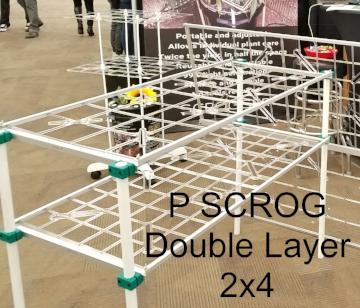 Copy of P SCROG Double Layer 2x4 Kit w/ Leg Clamps (Scratch & Dent)